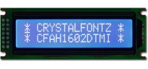 Blue and White 16x2 Character LCD CFAH1602D-TMI-ET Blue and White 16x2 Character LCD CFAH1602D-TMI-ET