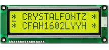 Transflective Yellow 16x2 Character LCD CFAH1602L-YYH-JT Transflective Yellow 16x2 Character LCD CFAH1602L-YYH-JT