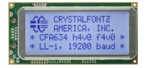 20x4 Logic Level Inverted Serial Character LCD CFA634-TFH-KN 20x4 Logic Level Inverted Serial Character LCD CFA634-TFH-KN