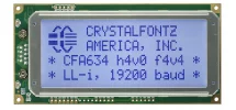 20x4 Logic Level Inverted Serial Character LCD CFA634-TFH-KN 20x4 Logic Level Inverted Serial Character LCD CFA634-TFH-KN