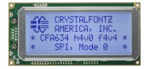 Blue SPI 20x4 Character LCD CFA634-TFH-KP Blue SPI 20x4 Character LCD CFA634-TFH-KP