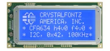 Blue 20x4 Character I2C LCD CFA634-TMI-KC Blue 20x4 Character I2C LCD CFA634-TMI-KC