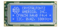 Blue 20x4 Character I2C LCD CFA634-TMI-KC Blue 20x4 Character I2C LCD CFA634-TMI-KC