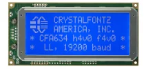 Blue 20x4 Logic Level Serial Character LCD CFA634-TMI-KL Blue 20x4 Logic Level Serial Character LCD CFA634-TMI-KL