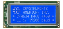 Inverted Logic Level Serial 20x4 Character LCD CFA634-TMI-KN Inverted Logic Level Serial 20x4 Character LCD CFA634-TMI-KN