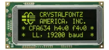 Logic Level Serial 20x4 Character LCD CFA634-YDI-KL Logic Level Serial 20x4 Character LCD CFA634-YDI-KL