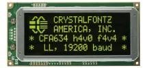 Logic Level Serial 20x4 Character LCD CFA634-YDI-KL Logic Level Serial 20x4 Character LCD CFA634-YDI-KL
