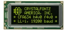 Serial Inverted Logic Level 20x4 Character LCD CFA634-YDI-KN Serial Inverted Logic Level 20x4 Character LCD CFA634-YDI-KN