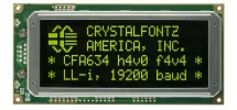 Serial Inverted Logic Level 20x4 Character LCD CFA634-YDI-KN Serial Inverted Logic Level 20x4 Character LCD CFA634-YDI-KN