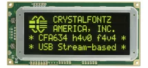 High Contrast 20x4 Character USB LCD Module CFA634-YDI-KU High Contrast 20x4 Character USB LCD Module CFA634-YDI-KU