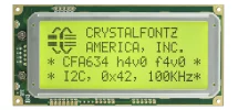 Yellow 20x4 Character I2C LCD CFA634-YFH-KC Yellow 20x4 Character I2C LCD CFA634-YFH-KC