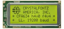 20x4 Logic Level Serial Character LCD CFA634-YFH-KL 20x4 Logic Level Serial Character LCD CFA634-YFH-KL