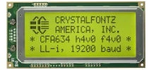 20x4 Inverted Logic Level Serial Character LCD CFA634-YFH-KN 20x4 Inverted Logic Level Serial Character LCD CFA634-YFH-KN