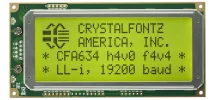 20x4 Inverted Logic Level Serial Character LCD CFA634-YFH-KN 20x4 Inverted Logic Level Serial Character LCD CFA634-YFH-KN