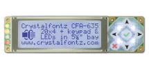 Light Blue Serial 20x4 Character LCD CFA635-TFK-KL Light Blue Serial 20x4 Character LCD CFA635-TFK-KL