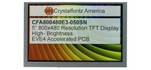 800x480 5" EVE TFT Display CFA800480E3-050SN 800x480 5" EVE TFT Display CFA800480E3-050SN