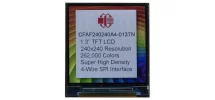 1.3" 240x240 Full-Color LCD Display on Adapter Board CFAF240240A4-013TN-E1 1.3" 240x240 Full-Color LCD Display on Adapter Board CFAF240240A4-013TN-E1