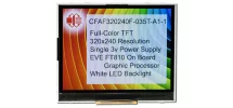 320x240 TFT with EVE Accelerator CFAF320240F-035T-A1-1 320x240 TFT with EVE Accelerator CFAF320240F-035T-A1-1
