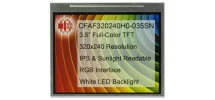3.5" 320x240 IPS Sunlight Readable TFT Display CFAF320240H0-035SN 3.5" 320x240 IPS Sunlight Readable TFT Display CFAF320240H0-035SN