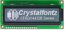 White on Black 144x32 Parallel Graphic LCD CFAG14432E-TTI-TT White on Black 144x32 Parallel Graphic LCD CFAG14432E-TTI-TT