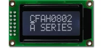 White on Black 8x2 Character LCD CFAH0802A-TTI-JT White on Black 8x2 Character LCD CFAH0802A-TTI-JT
