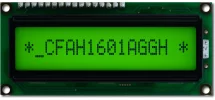 16x1 Character Sunlight Readable LCD CFAH1601A-GGH-JT 16x1 Character Sunlight Readable LCD CFAH1601A-GGH-JT