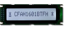 Sunlight Readable 16x1 Character LCD CFAH1601B-TFH-ET Sunlight Readable 16x1 Character LCD CFAH1601B-TFH-ET
