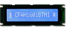 Blue 16x1 Character LCD CFAH1601B-TMI-ET Blue 16x1 Character LCD CFAH1601B-TMI-ET
