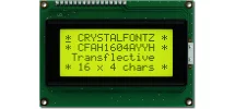 Black on Yellow 16x4 Character LCD CFAH1604A-YYH-JT Black on Yellow 16x4 Character LCD CFAH1604A-YYH-JT