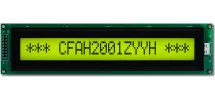Transflective 20x1 Character LCD CFAH2001Z-YYH-JP Transflective 20x1 Character LCD CFAH2001Z-YYH-JP
