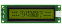 Black on Yellow 20x2 Character LCD CFAH2002A1-YYH-JT Black on Yellow 20x2 Character LCD CFAH2002A1-YYH-JT