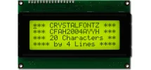 Transflective 20x4 Character Display CFAH2004A-YYH-JT Transflective 20x4 Character Display CFAH2004A-YYH-JT