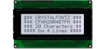 Black on Gray 20x4 Character LCD CFAH2004B-TFH-ET Black on Gray 20x4 Character LCD CFAH2004B-TFH-ET