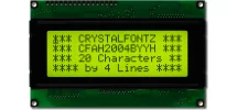 Small Yellow-Green 20x4 Character Module CFAH2004B-YYH-ET Small Yellow-Green 20x4 Character Module CFAH2004B-YYH-ET