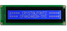 Blue 24x2 Character Standard LCD CFAH2402A-TMI-JT Blue 24x2 Character Standard LCD CFAH2402A-TMI-JT