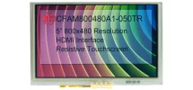 800x480 5" Resistive Touch TFT with HDMI CFAM800480A1-050TR 800x480 5" Resistive Touch TFT with HDMI CFAM800480A1-050TR