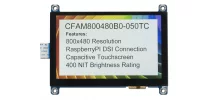 5" Raspberry Pi Compatible Touchscreen Display CFAM800480B0-050TC 5" Raspberry Pi Compatible Touchscreen Display CFAM800480B0-050TC