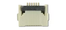 6 Position, 0.5mm Pitch, Gold, FCC FPC ZIF Connector CS050Z06G-A0 6 Position, 0.5mm Pitch, Gold, FCC FPC ZIF Connector CS050Z06G-A0