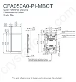 CFA050A0PIMBCT Mechanical Drawing CFA050A0PIMBCT Mechanical Drawing