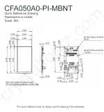 CFA050A0PIMBNT Mechanical Drawing CFA050A0PIMBNT Mechanical Drawing
