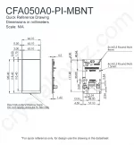 CFA050A0PIMBNT Mechanical Drawing CFA050A0PIMBNT Mechanical Drawing