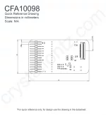 CFA10098 Mechanical Drawing CFA10098 Mechanical Drawing