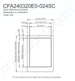CFA240320E0024SCKIT Mechanical Drawing CFA240320E0024SCKIT Mechanical Drawing