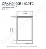 CFA240400E1030TC Mechanical Drawing CFA240400E1030TC Mechanical Drawing