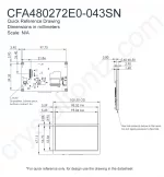 CFA480272E0043SN Mechanical Drawing CFA480272E0043SN Mechanical Drawing