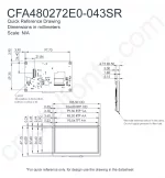 CFA480272E0043SR Mechanical Drawing CFA480272E0043SR Mechanical Drawing