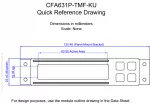 CFA631PTMFKU Mechanical Drawing CFA631PTMFKU Mechanical Drawing