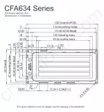 CFA634TMIKN Mechanical Drawing CFA634TMIKN Mechanical Drawing