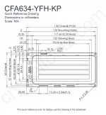 CFA634YFHKP Mechanical Drawing CFA634YFHKP Mechanical Drawing