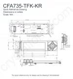 CFA735TFKKR Mechanical Drawing CFA735TFKKR Mechanical Drawing